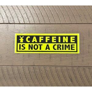 DUTCH Bros 2017 'Caffeine IS Not A Crime' Neon Yellow Windmill